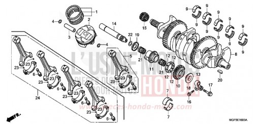 CRANK SHAFT/PISTON CBR1000RRE de 2014